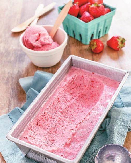 SUMMER STRAWBERRY FREEZE PREP TIME: 5 MINUTES MAKES: 4 CUPS (1L); 8 SERVINGS (1/2 CUP/125ML) FREEZING: EXCELLENT 4 cups Strawberries; fresh or frozen (or substitute blueberries, raspberries,