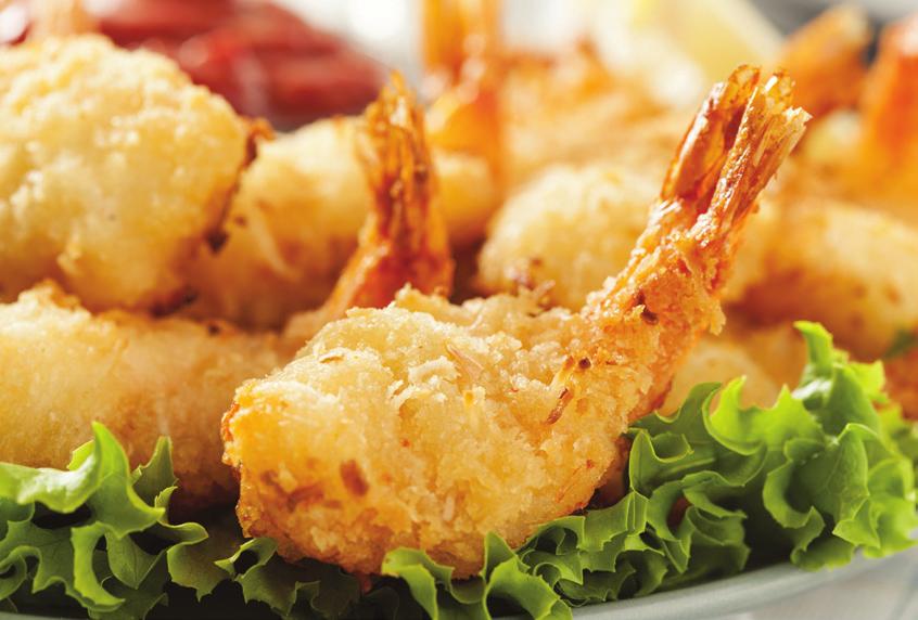 DINNER RECIPES Coconut Shrimp MAKES 4 SERVINGS ¼ cup almond flour (or ½ cup raw ground in blender) 1 teaspoon salt ¼ cup unsweetened shredded coconut Spicy Scampi and Zucchini Pasta MAKES 1 SERVING 1