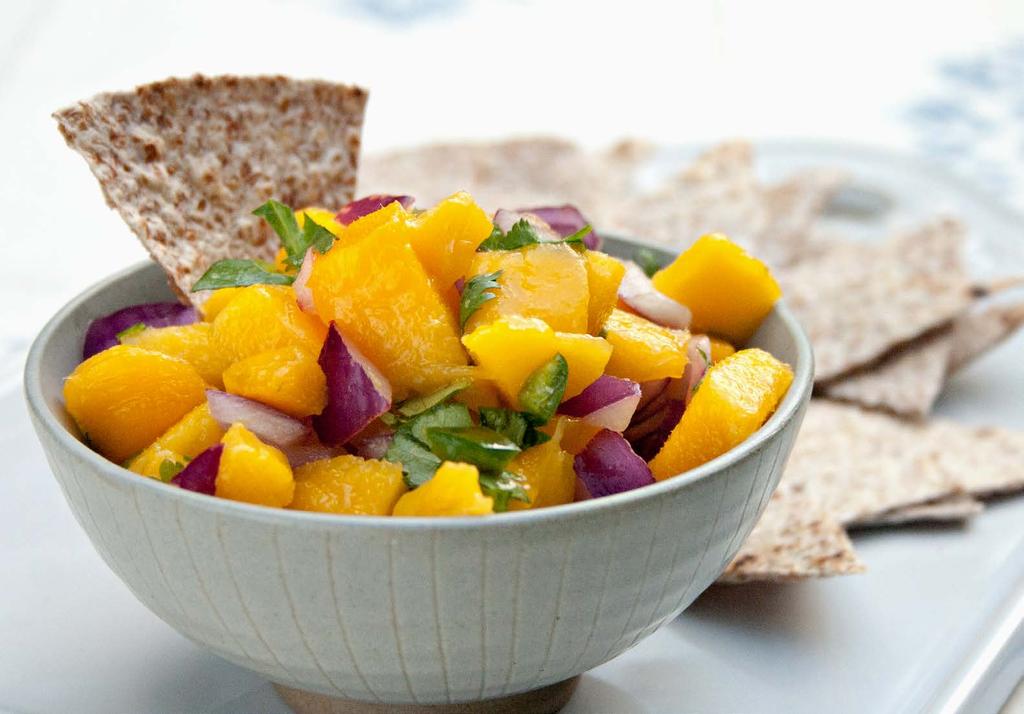 phase 1 Easy Mango Salsa Makes about 3 cups This quick fruity salsa is an easy way to perk up leftover chicken or turkey.