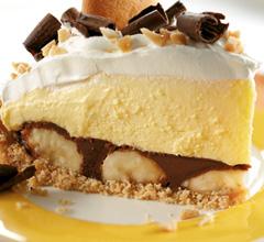 Peanut Butter-Chocolate Banana Cream Pie PREP TIME: 30 min.