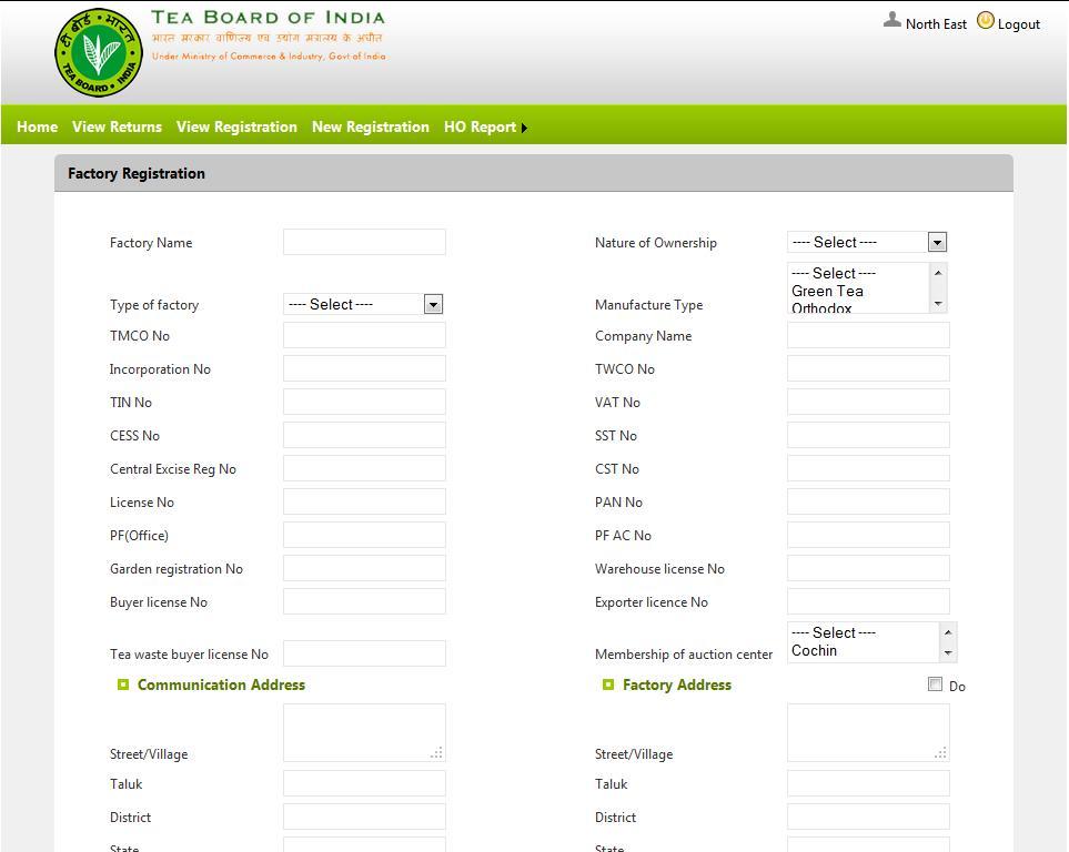 STEP -3 NEW REGISTRATION: Incase of new factories incorporated in a