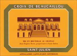 Bordeaux BORD0560 LA CROIX DE BEAUCAILLOU ST JULIEN 2009 'Ducru's second wine, the 2009 Croix de Beaucaillou, is a thrill to taste.