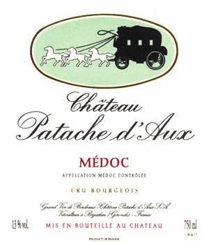 Bordeaux Medoc BORD0093 CHATEAU PATACHE D'AUX MEDOC 2006 As ever great value. Rich and juicy on the nose with a dense, firm structure on the palate. Drink 2012-2019.
