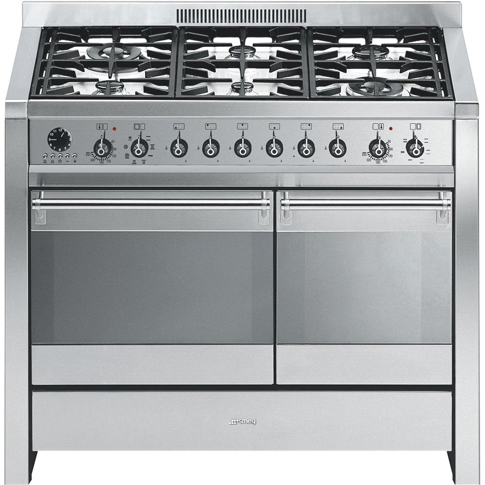COOKER, 100X60 CM, OPERA, STAINLESS STEEL, GAS HOBS,ENERGY RATING AB EAN13: 8017709155001 HOBS: Gas hobs 6 cooking zones Front left: 1800 W Rear left: 3900 W Front centre: 1050 W Rear centre: 1800 W