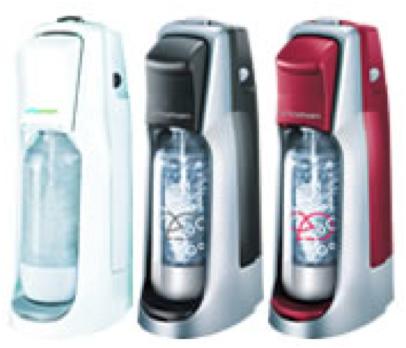 Turn water into sparkling water and soda in seconds with a SodaStream Fountain Jet home soda maker.