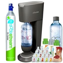 SodaStream Genesis - Soda Starter Kit $210.00 This package includes everything you need to make great tasting soda in your own home.
