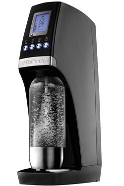 SodaStream Revolution The Revolution is the first automatic SodaStream home soda maker, the Revolution offers breakthroughs in both function and design.