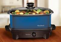 VERSATILITY COOKER WITH PRINTED TOTE BLUE 84915B Slow cook Oven