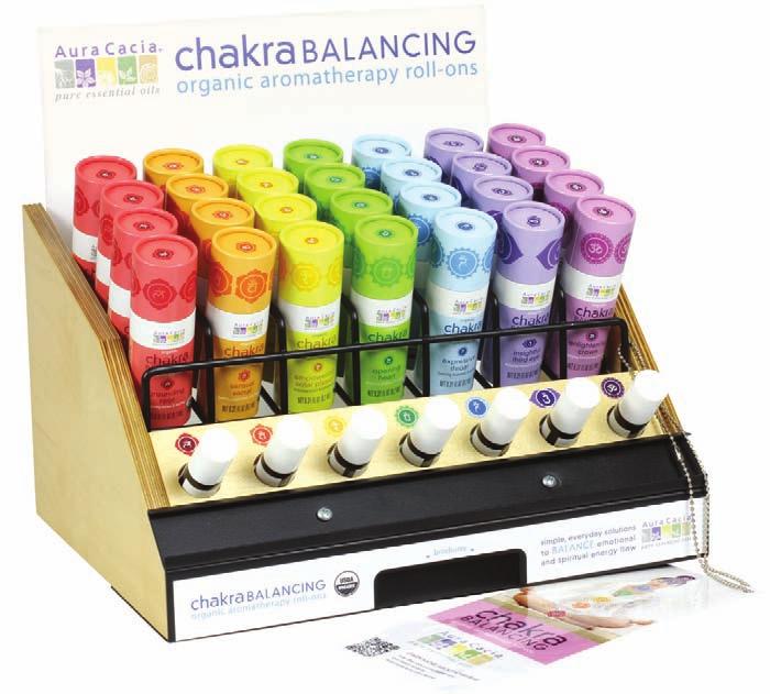 Aromatherapy Displays New! Chakra Balancing Roll-On 28-ct.