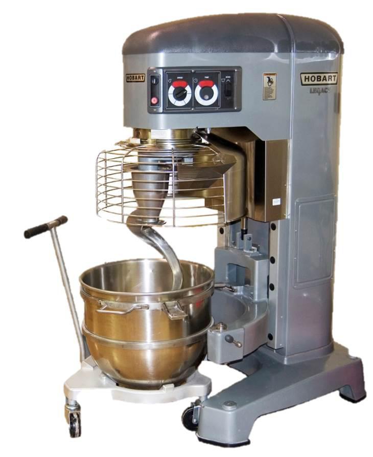 In most instances, the bowls of horizontal mixers are jacketed to help control dough temperatures. The mixers can be operated in two speeds: low or high, 30-50 RPMs or 70-100 RPMs.