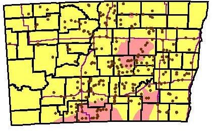 Maps showing disease distribution in other states can be accessed at the website: http://134.129.78.3/sunflower/.