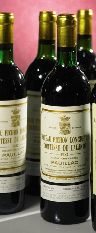 Pichon Lalande 1982 Mouton Rothschild 2000/Margaux 1996 Château d Yquem 1989 La Tâche 1985 15 La Tâche DRC 1985-12 bottles, est.