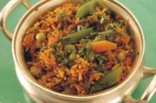 FROM THE FARMER'S Vegetable Biriyani Mixed vegetables cooked with basmati rice & Indian spices. Mushroom Biriyani Ooty fresh mushroom cooked with Indian spices & basmati rice.