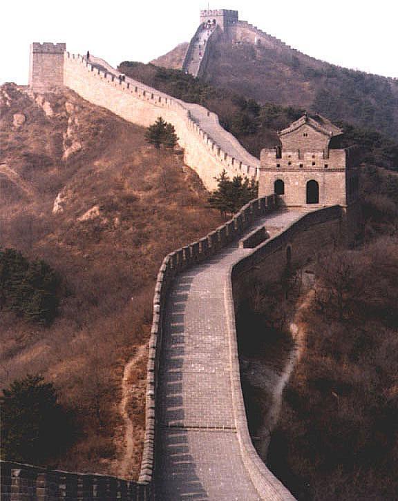The Great Wall Built as line of defense against the Hsiung Nu or Huns Used