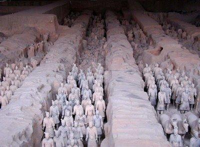 How would you compare Shih Huang Ti s use of the Terracotta warriors to the Ancient