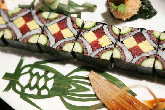 Sushi! People began making sushi to preserve fish by fermentation when there were no refrigerators.