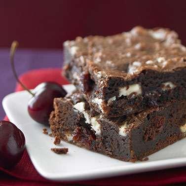 Cherry And White Chocolate Brownies Yield: 6 Brownies cup (6 oz.) Ghirardelli 60% Cacao Chocolate Chips 2/3 cup (4 oz.