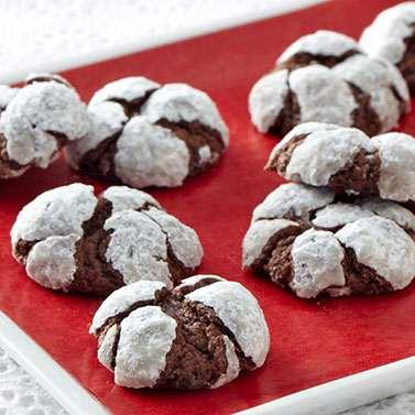 Chocolate Crackle Cookies Yield: 60 Prep Time: 35 minutes 2 cup all-purpose flour 4 cup Ghirardelli Unsweetened Cocoa tablespoon instant espresso teaspoon baking powder 8 teaspoon salt 4 tablespoons