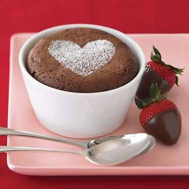 Individual Chocolate Souffles Yield: 2 large or 4 small servings /3 cup (2 oz.