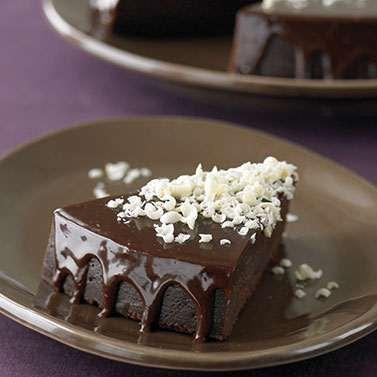 Triple Chocolate Truffle Cake Yield: Cake 3 cups (8 oz.) Semi-Sweet Chocolate Chips cup (6 oz.) Milk Chocolate Chips /3 cup (2 oz.