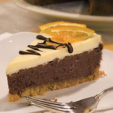 Chocolate Orange Cheesecake Yield: 9" cake 3/4 cups ( 0.5 oz.