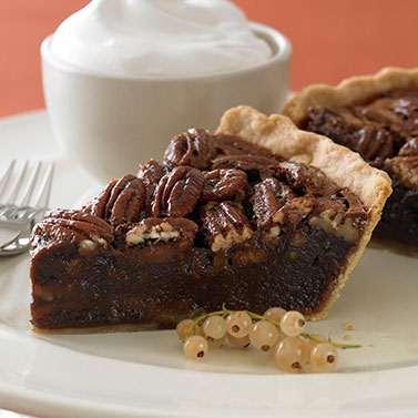 Chocolate Pecan Pie Yield: 8 servings ( pie) 2/3 cup (4 oz.