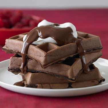 Chocolate Waffles Yield: 6 servings / 2 cups (0 oz.