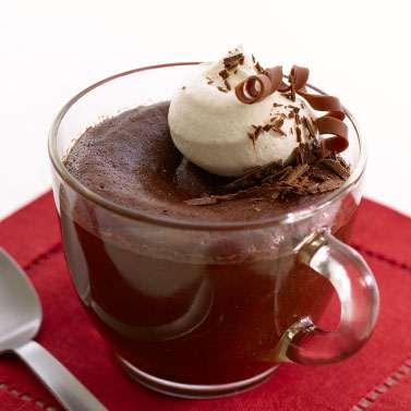 Hot Chocolate Pudding Cups Yield: 6 servings 2/3 cups (0 oz.