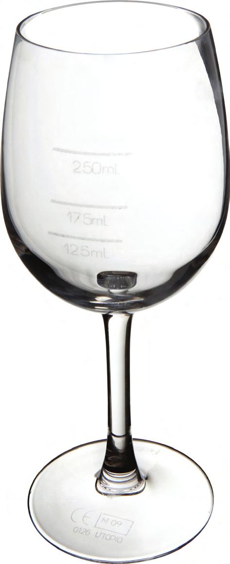 Stemware PlatinUm ColleCtion Selling By the glass that is being sold by the glass must be sold in measures of 125ml, 175ml and 250ml measures.