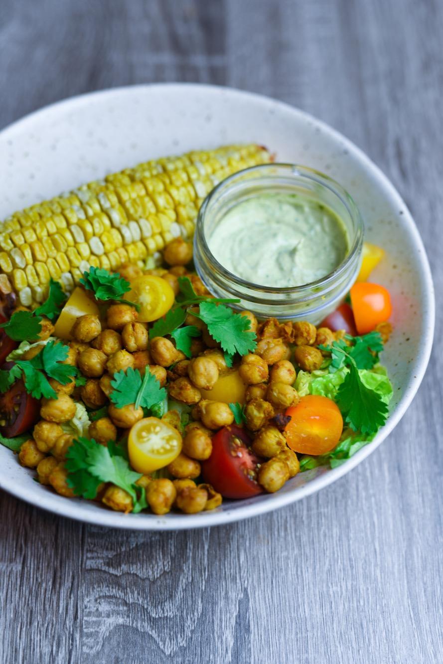 DAY 26 LUNCH Chickpea Corn Bowl (760 Cals) prep time: 2 minutes.