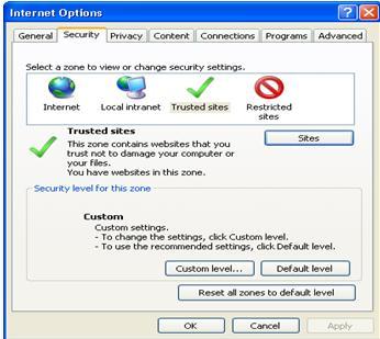 2. Đối với trình duyệt Internet Explorer (version < 11) - Thực hiện xóa bộ nhớ đệm (cache) của trình duyệt (Nhấn tổ hợp phím Ctrl+Shift+Delete để bật nhanh hộp