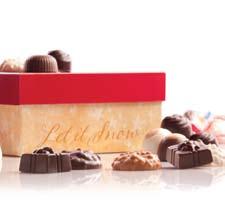 Twelve compartments packed with Fannie May favorites and holiday specialties. 97002 2 lbs holiday gift box q.