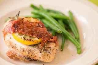 Grilled Prosciutto Wrapped Rosemary Chicken Recipe 1 Serves 4 2 tablespoons ghee, or use coconut oil 4 (6-oz.