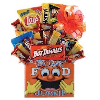 Junk Food Junkie gift box filled with all things sweet and savory. $59 3.