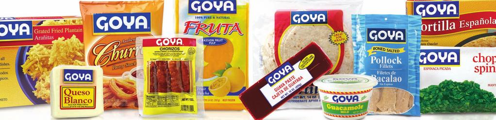 frozen, dairy, & deli T he Goya process for preserving frozen foods keeps