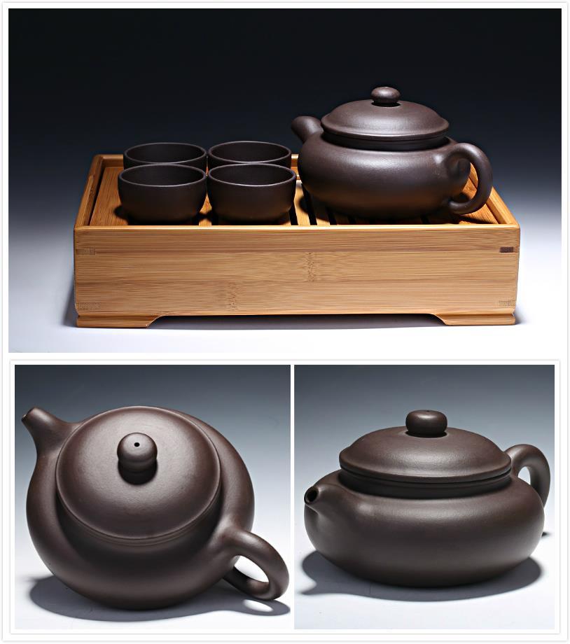 Chinese Gongfu Teapot--- Yixing Purple Clay No:ZST1775 Price:65USD Name:Fang Gu