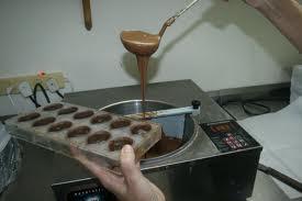 2) Flip the chocolate and