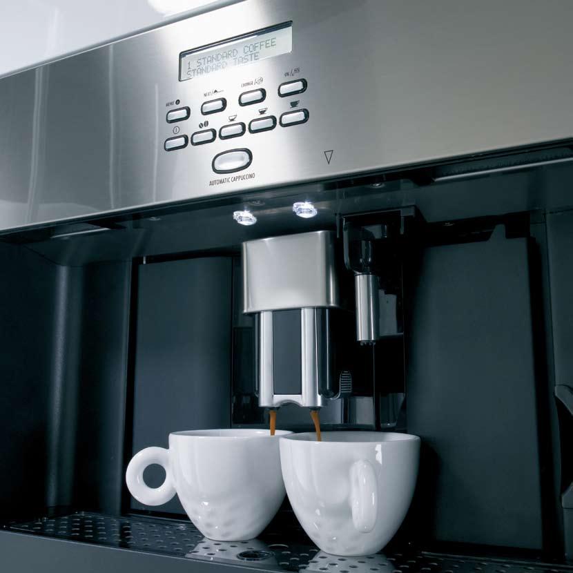 09 A P A L E T T E O F COFFEE F L A V O U R S is an advantage of the Gorenje coffee machine.