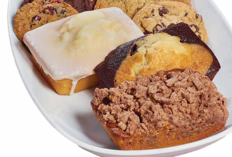Available in the most popular flavors, Wild Blueberry, Banana Nut and Chocolate Chip. 9-4 oz. individually wrapped muffins.