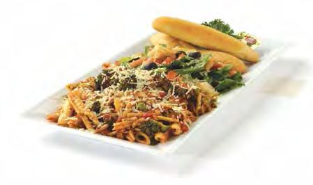 Served with chips and choice of baked beans or pasta salad. Chicken Penne $79.