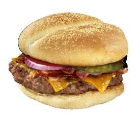 Burgers 1/3 lb 100% Angus beef burger or 1/4 lb