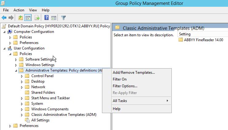 2. Trong Group Policy Management Editor (Trình biên tập quản lý chính sách nhóm), nhấp User