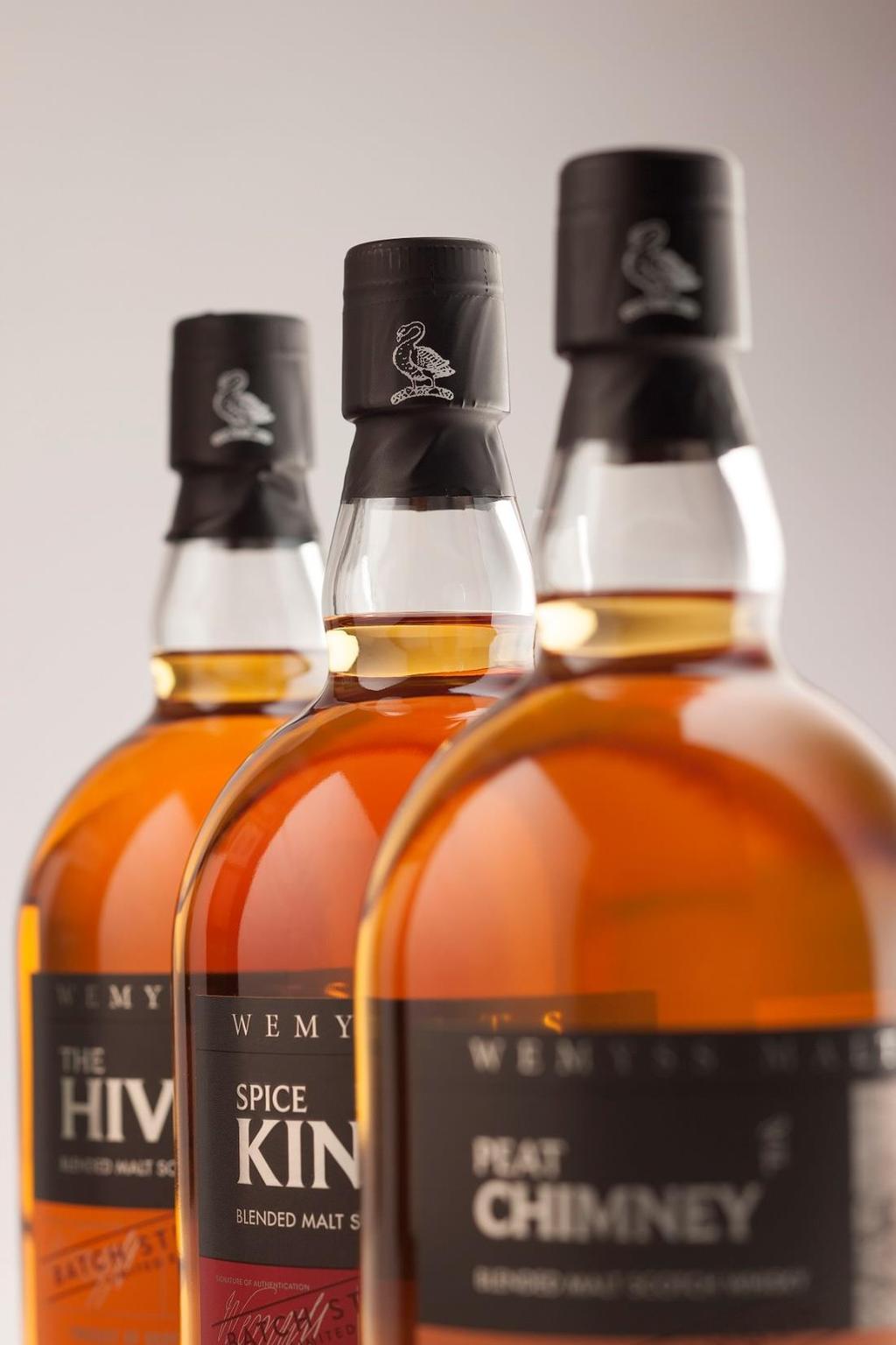 Each of the blended Scottish malt is named from the flavours and aromas that can be found in the whisky.