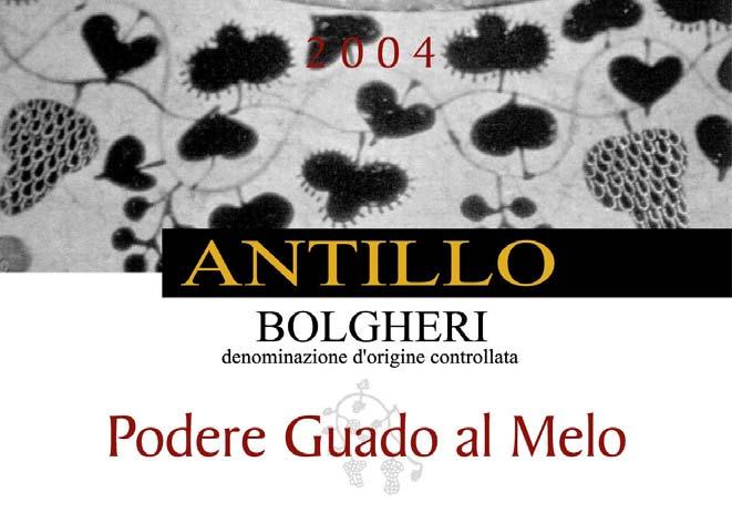 ANTILLO Bolgheri DOC Rosso With Sangiovese variety, a rich wine, harmonious but bright and lively, that is an appealing, classic interpretation of that