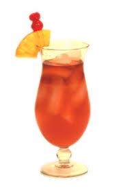 41. MAI TAI Glass: Hurricane or collins Mixing Method: Shake & strain over ice Garnish: Pineapple flag Ingredients: 1 oz. Light rum, ½ oz. orange curacao, ½ oz.
