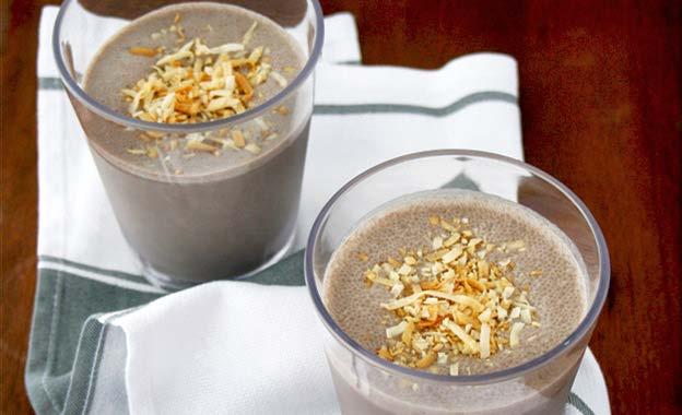 CHOCO-COCO PEANUT BUTTER SMOOTHIE This smoothie tastes like a chocolaty indulgence, but it s loaded with good-for-you ingredients.