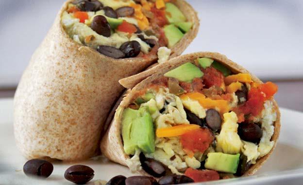 THREE-MINUTE BREAKFAST BURRITO If you re feeling rushed for time in the morning, try this three-minute egg breakfast without even dirtying a pan.