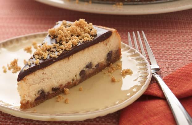 TWIST ON S MORES CRUST ¼ cups graham cracker crumbs tablespoons granulated sugar /4 cup plus tablespoons butter, melted CHEESECAKE packages (8 oz each) cream cheese, softened cup packed light brown