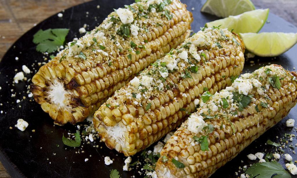 Ingredients: 1½ tablespoons Wildtree Natural 1 tablespoon Wildtree Fajita 3 tablespoons Wildtree Taco Sauce 6 ears corn Additional ½ cup cotija cheese or feta cheese ¼ cup chopped cilantro ¼ cup