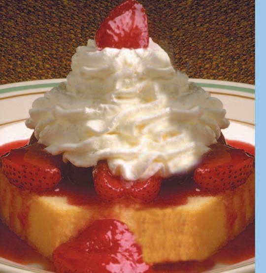 99 Add ice cream -.99 extra Meringue Pie Ask about our selection 1.99 World Famous Strawberry Shortcake 2.